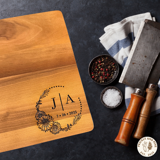 Personalized Walnut Cutting/Charcuterie Board