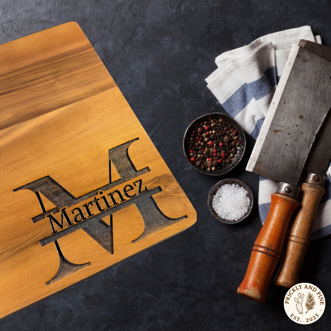 Personalized Walnut Cutting/Charcuterie Board